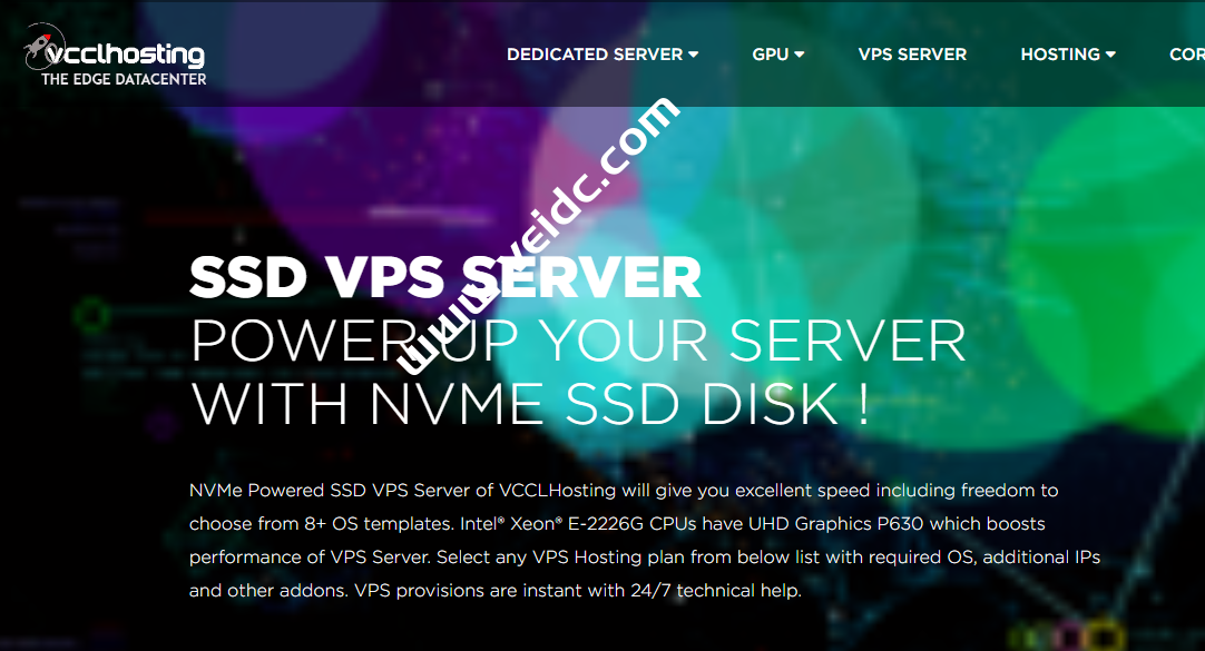 VCCLHosting:印度VPS,大流量VPS,1核1GDDR4,30G SATA,1Gbp@10TB流量,月付4.36美元起-SSHCE测评