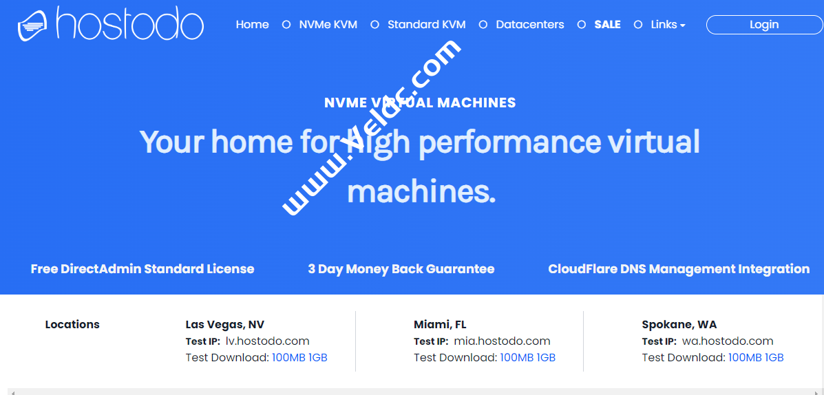 Hostodo:美国VPS促销,2核2GB/20G NVMe/1Gbps@5TB,可选拉斯维加斯/斯波坎/迈阿密机房,$24.99/年-SSHCE测评