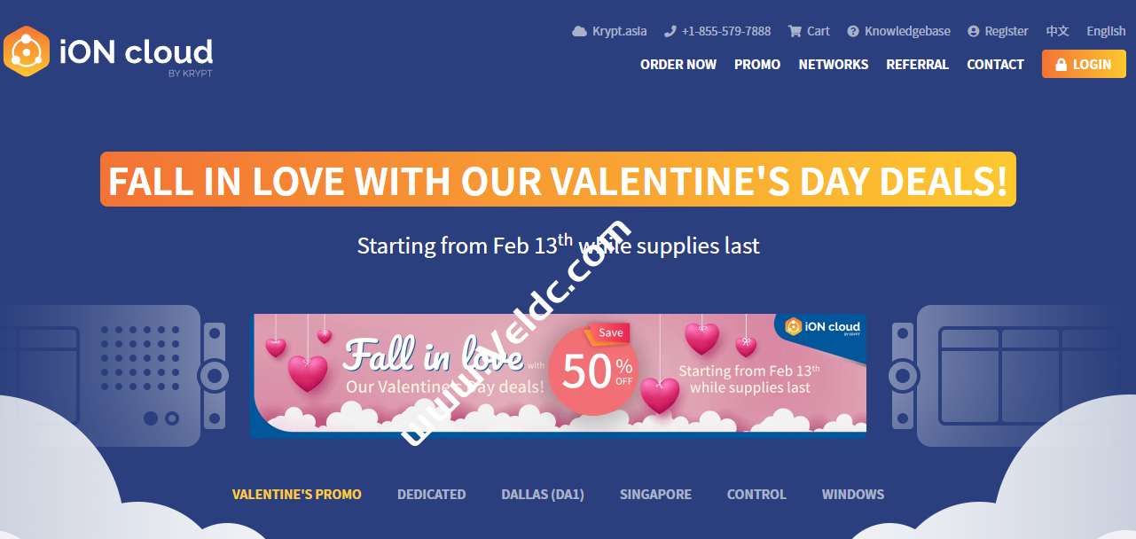 ION Cloud:2023情人节优惠,美国云服务器年付及以上5折优惠,多机房可选-SSHCE测评