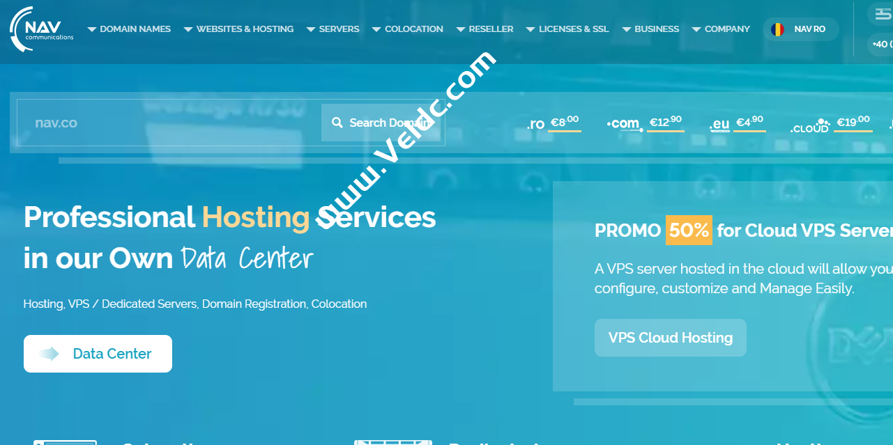 NAV:罗马尼亚抗投诉VPS,2核2GB内存40GB NVMe存储,最高10Gbps不限制流量,月付€10起-SSHCE测评