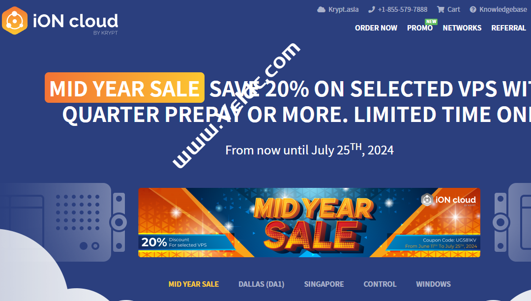 iONcloud:美国圣何塞/达拉斯/檀香山机房VPS八折优惠,1Gbps带宽,季付$34.9起-SSHCE测评