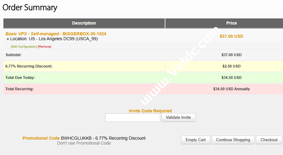 搬瓦工:上新BIGGERBOX 限量版套餐,美国洛杉矶DC99机房,1核1GB/20GB SSD/1Gbps@1TB,年付$34.5-SSHCE测评