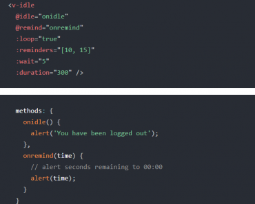 Detect Idle Users In Vue – v-idle Detect Idle Users In Vue – v-idle