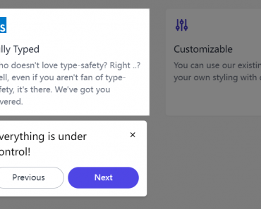 Customizable Onboarding (Guided Tour) Component For Vue 3 Customizable Onboarding (Guided Tour) Component For Vue 3