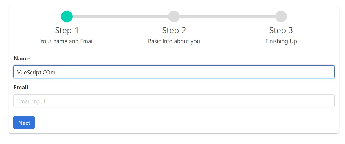 vue-simple-form-wizard