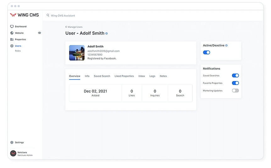 User Login & Management User Login & Management