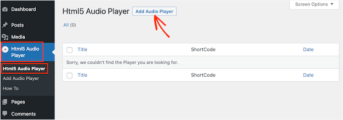 Adăugarea unui player audio pe site-ul dvs. WordPress Adăugarea unui player audio pe site-ul dvs. WordPress