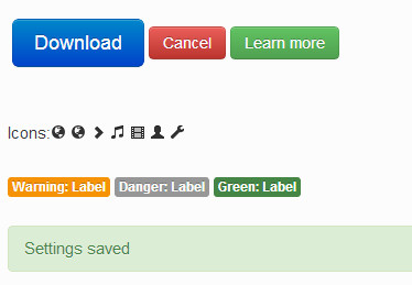 Twitter bootstrap css elements added to a post Twitter bootstrap css elements added to a post