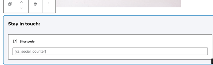 Add shortcode Add shortcode