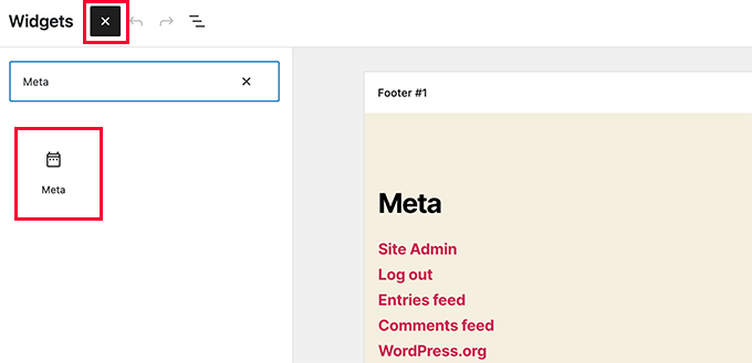 Add meta widget to your WordPress sidebar Add meta widget to your WordPress sidebar