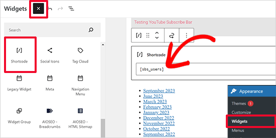 User count displayed in sidebar widget User count displayed in sidebar widget