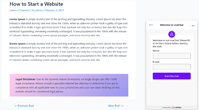 View LiveChat preview View LiveChat preview