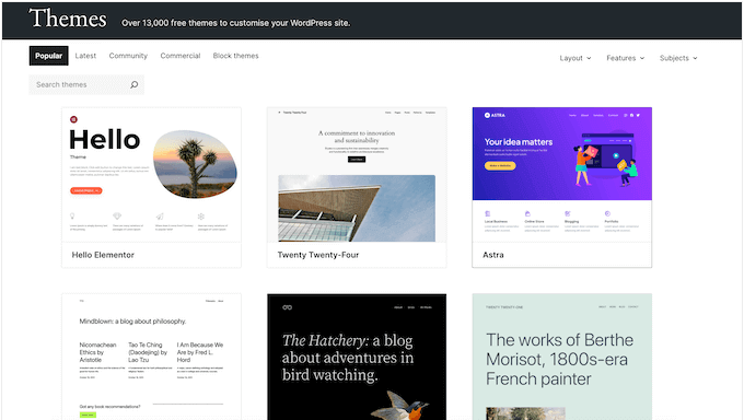 Teme WordPress gratuite, în depozitul de pluginuri WordPress.org Teme WordPress gratuite, în depozitul de pluginuri WordPress.org