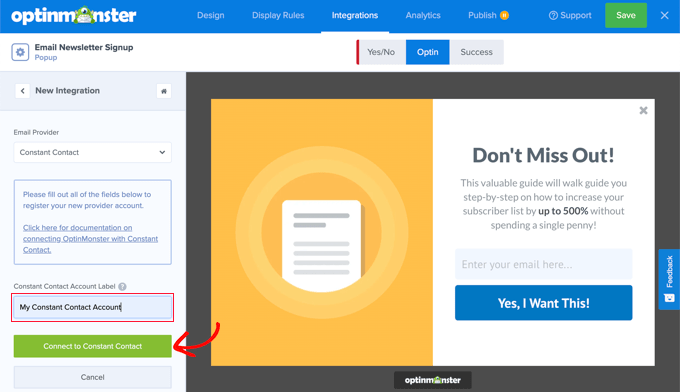 emailnewsoptinmonsterconnecttoconstantcontact Conectați Constant Contact la OptinMonster