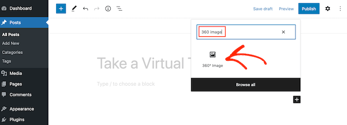 Adding a 360 degree image block to WordPress Adding a 360 degree image block to WordPress