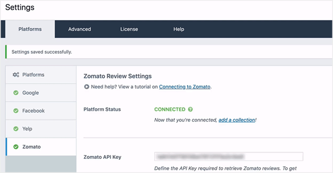 Połącz Zomato z WP Business Reviews Połącz Zomato z WP Business Reviews