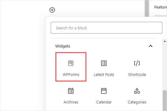 Adding the WPForms block to your page or post Adding the WPForms block to your page or post