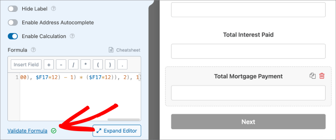 validate formula wpforms validate formula wpforms