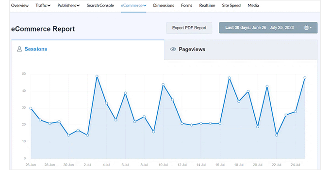 An example of eCommerce report An example of eCommerce report
