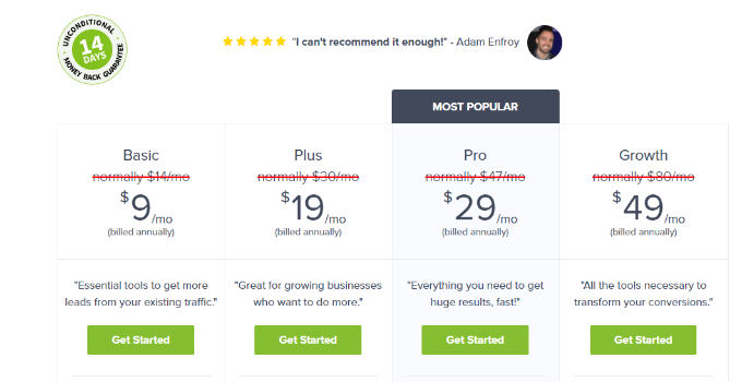 OptinMonster pricing OptinMonster pricing