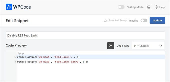 WPCode automatically adds the code for you WPCode automatically adds the code for you