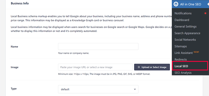 Business information for local SEO Business information for local SEO