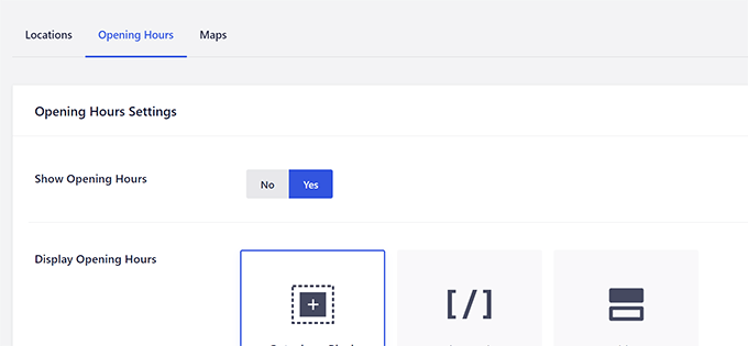 Opening hours Opening hours