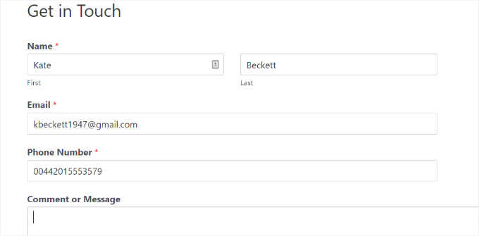 Enter a test form to check salesforce connection Enter a test form to check salesforce connection