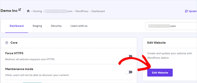 Edit website Edit website