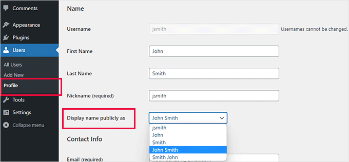 Change name Change name