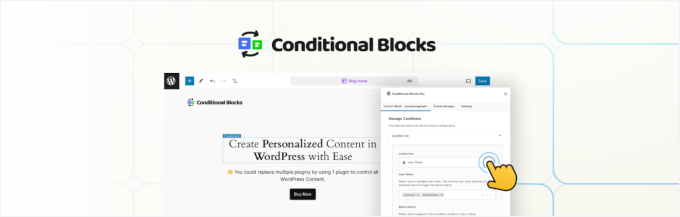 Conditional blocks Conditional blocks