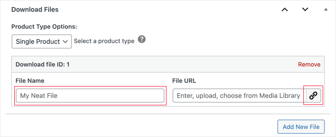Aggiungere un file a un singolo prodotto con prezzo fisso Aggiungere un file a un singolo prodotto con prezzo fisso