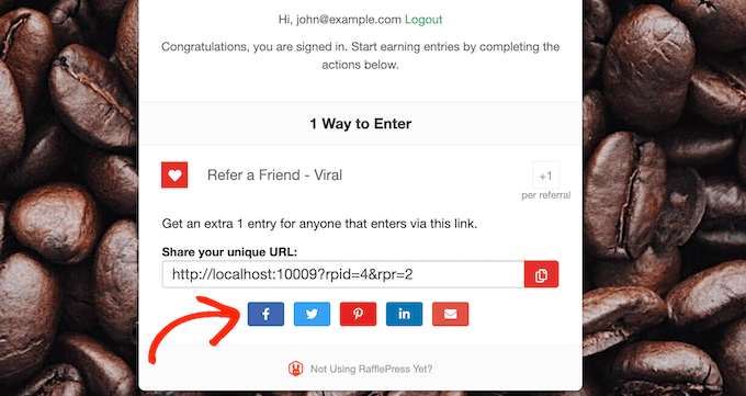 Creating a unique referral link for your giveaway or contest Creating a unique referral link for your giveaway or contest