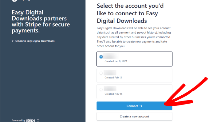 Connect stripe to EDD Connect stripe to EDD