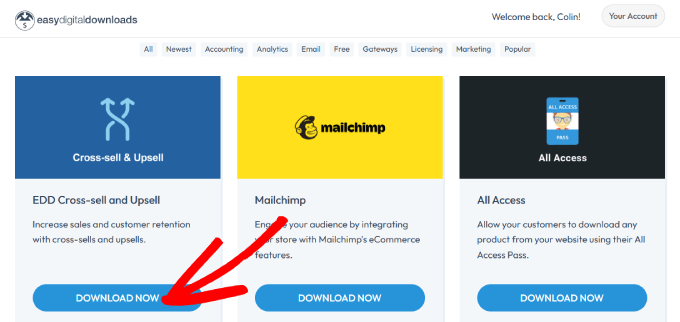 EDD cross-sell and upsell EDD cross-sell and upsell