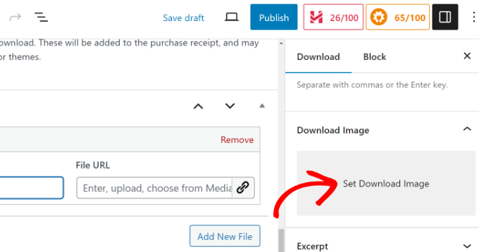 Set a download image file Set a download image file