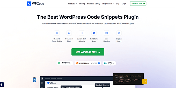 Site web WPCode Site web WPCode