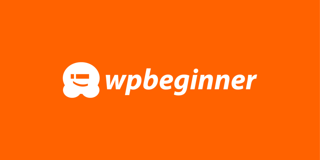 WPBeginner logo on orange background WPBeginner logo on orange background