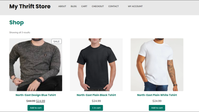 Online thrift store preview Online thrift store preview