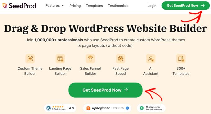 Przykład przycisku CTA ze strzałką Przykład przycisku CTA ze strzałką