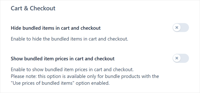 Choosing whether to show items in the bundle in cart and checkout with the YITH plugin Choosing whether to show items in the bundle in cart and checkout with the YITH plugin