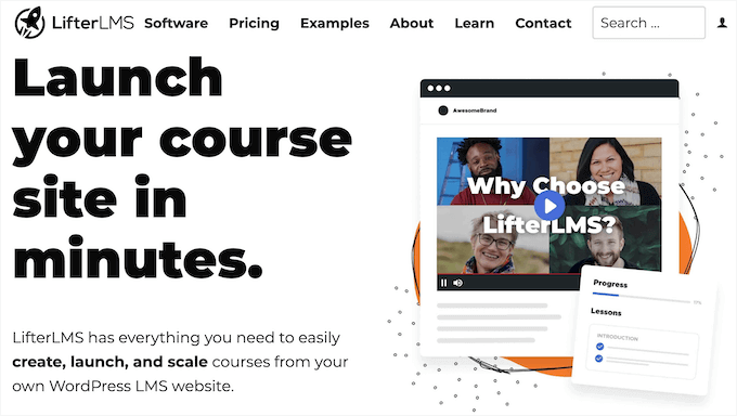 LifterLMS' homepage LifterLMS' homepage