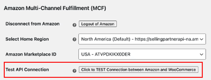 Test Amazon API connection with WooCommerce Test Amazon API connection with WooCommerce