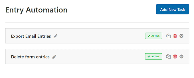Trage și reordonează sarcinile de automatizare în WPForms Trage și reordonează sarcinile de automatizare în WPForms