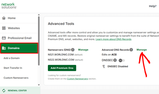 Domain DNS and nameserver settings Domain DNS and nameserver settings