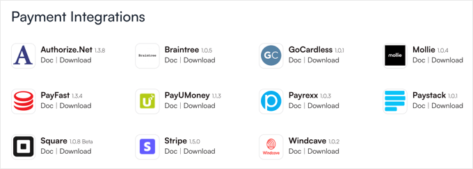 WP Charitable Payment integrations WP Charitable Payment integrations