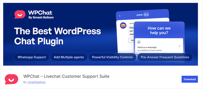 The free WPChat WordPress plugin The free WPChat WordPress plugin