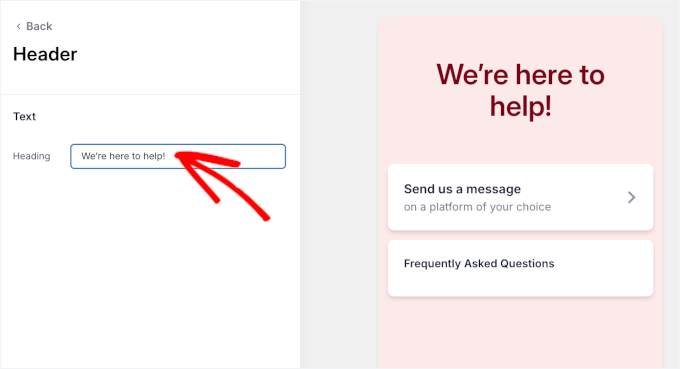 Customizing the header in WPChat Customizing the header in WPChat