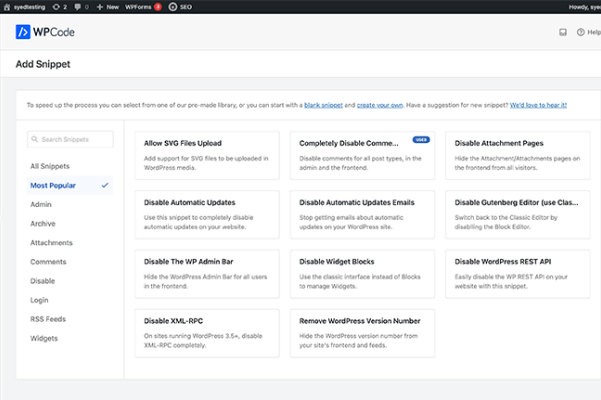 强大灵活的 WordPress 代码管理插件 WPCode,按条件插入任何JS、CSS、PHP代码