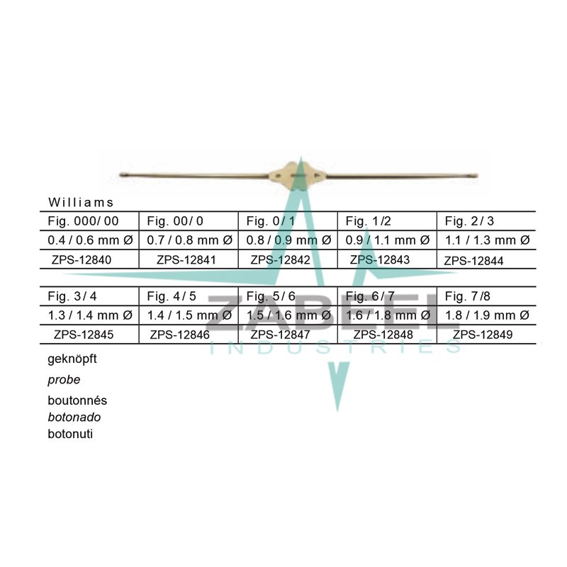 Williams Lacrimal Dilators